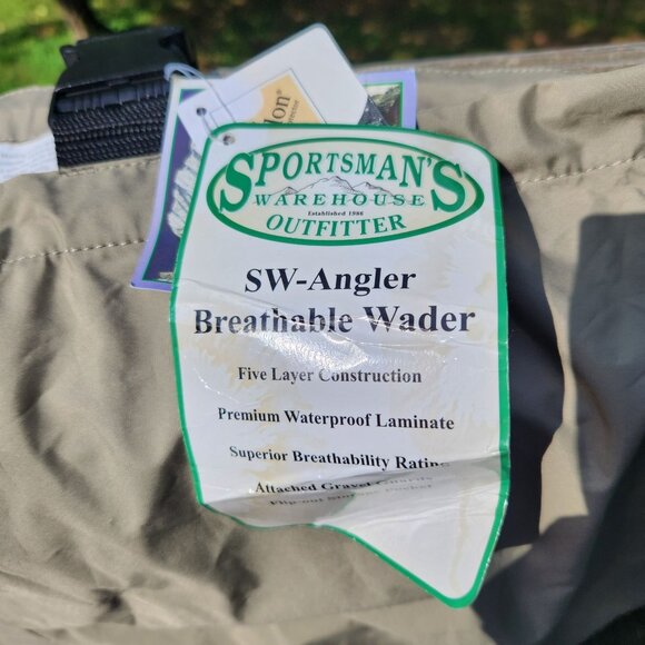 Sportsmans Warehouse SW-Angler Breathable Wader XL Teflon Polyester Waterproof B - Picture 2 of 12